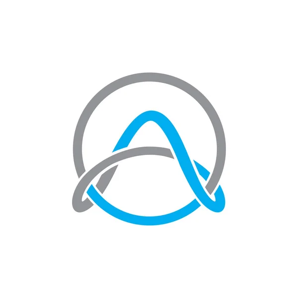 Een Brief Abstracte Logo Vector Element Abstracte Letter Logo Sjabloon — Stockvector
