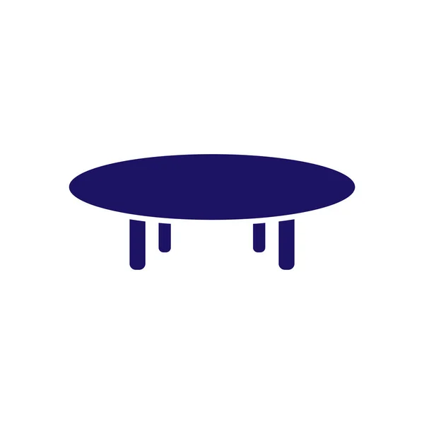Table Circle Icon Logo Element Table Logo Template — Stock Vector