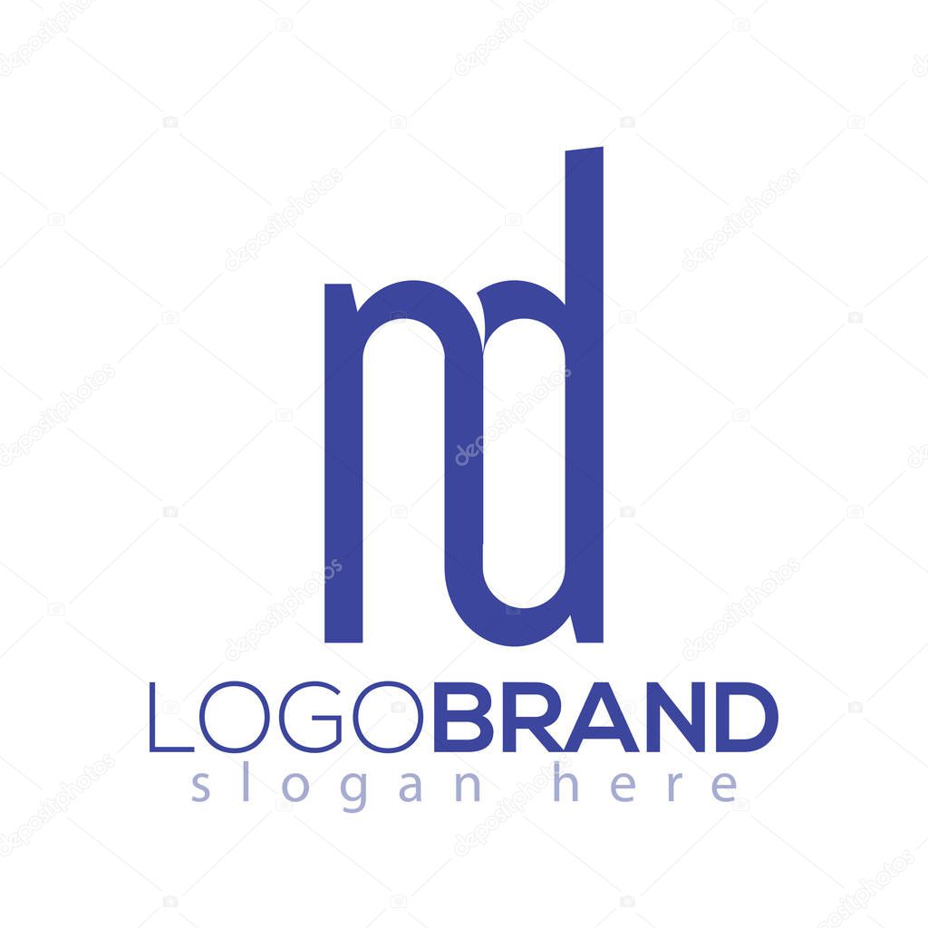 ND Initial Letter Logo vector element Template