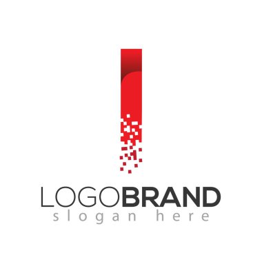 Veri teknik logo kavramı mektup. mektup veri vektör şablonu ile