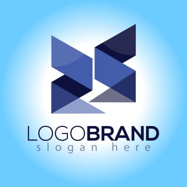 RS ilk harf Logo vektör öğesi. İlk Logo şablonu