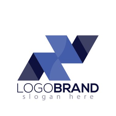 Av ilk harf Logo vektör öğesi. İlk Logo şablonu