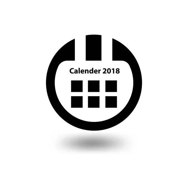 Kalender Icon Vektorvorlage Symbol Zeichen Element — Stockvektor