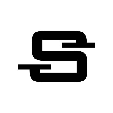 S harfi Logo vektör öğesi. mektup logo şablonu