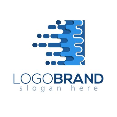 Ben mektup piksel simge vektör Logo öğesi. Mektup hız logo şablonu