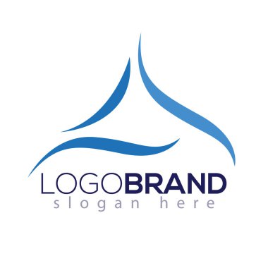 Bir soyut mektup logo öğesi. Mektup logo şablonu