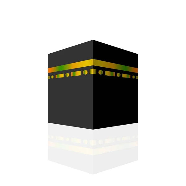Kaaba Logo Vektor Symbol Kaaba Logo Vorlage — Stockvektor