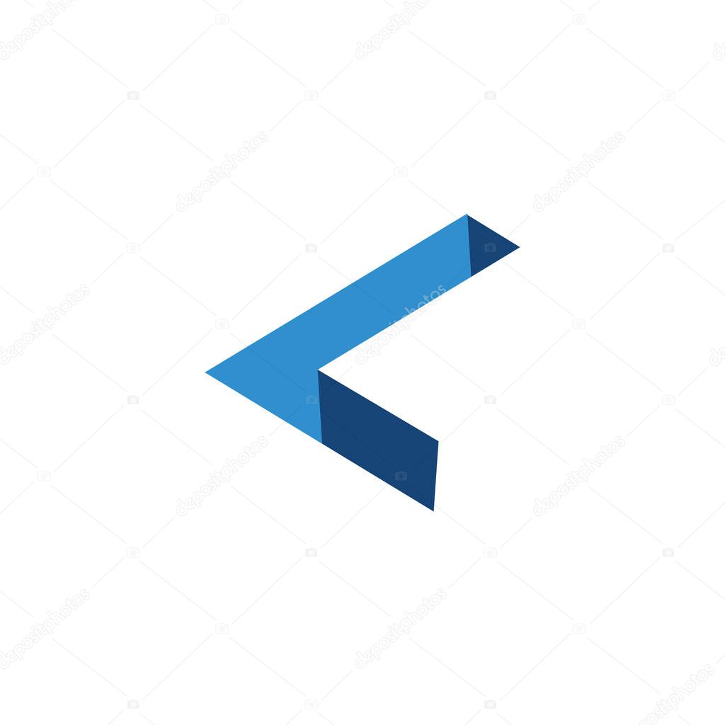 L Letter three dimension Logo vector element. L Logo Template