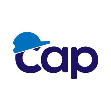 Cap Logo vektör öğesi. Cap logo şablonu
