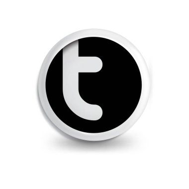 t harfi daire simgesi logo öğesi. mektup logo şablonu