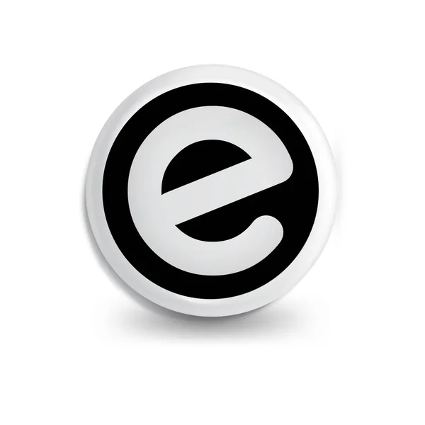 Carta Círculo Ícone Logotipo Elemento Modelo Logotipo Carta — Vetor de Stock