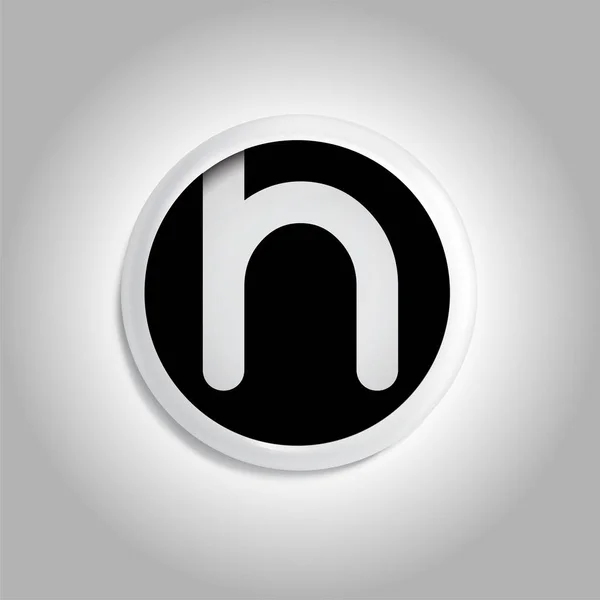 Brief Cirkel Pictogram Logo Element Sjabloon Voor Brief Logo — Stockvector