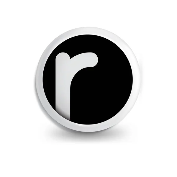 Harfi Daire Simgesi Logo Öğesi Mektup Logo Şablonu — Stok Vektör