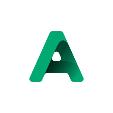 Bir mektup logo vektör öğesi. mektup logo şablonu