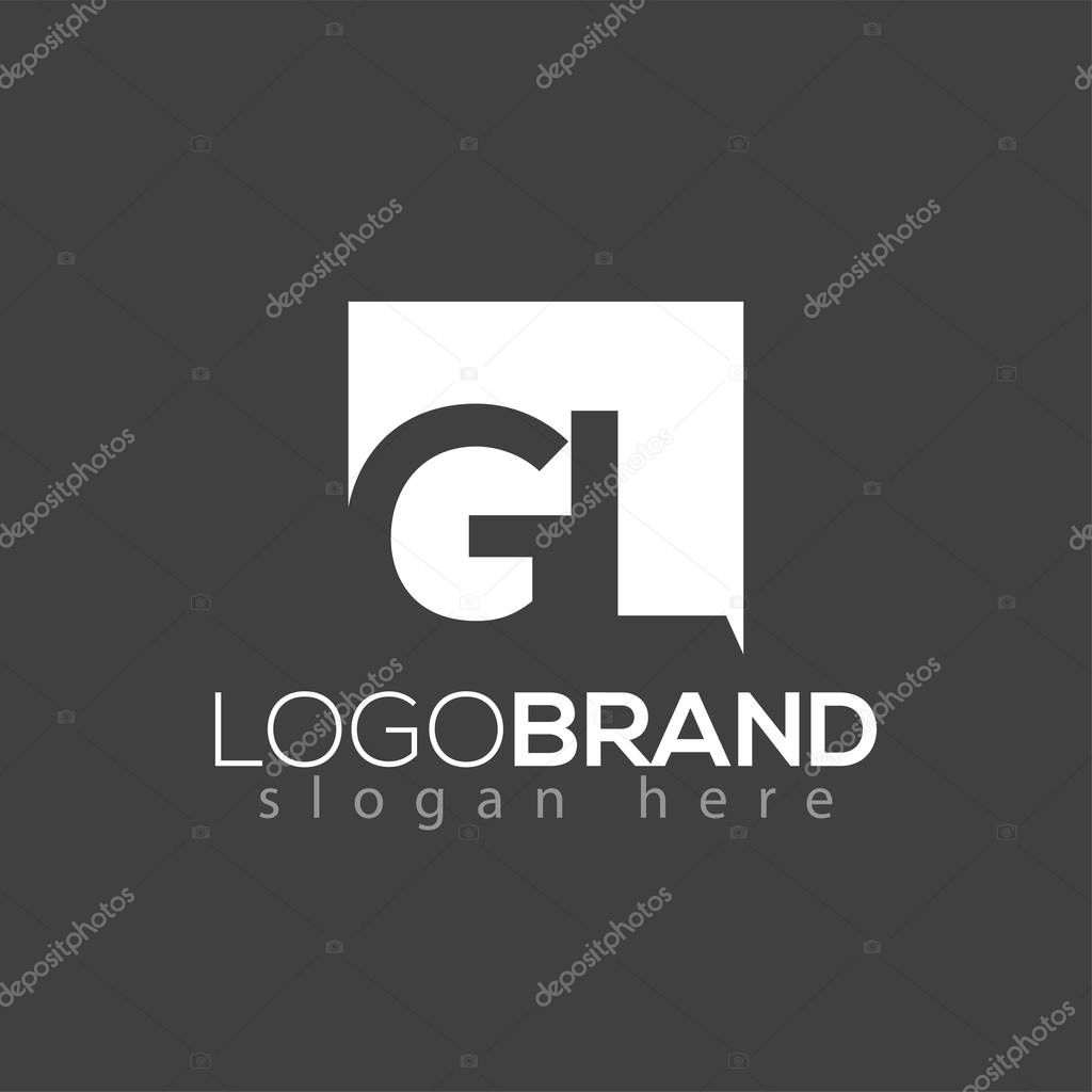 G L initial letter logo vector element. initial letter logo template