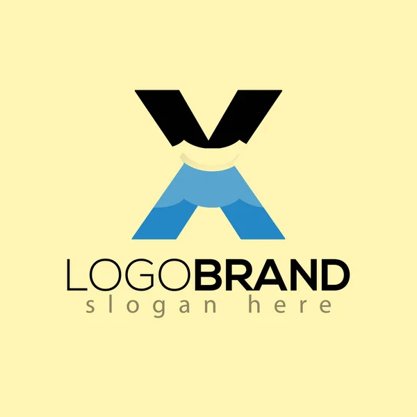 Brev Kreativ Bølge Logo Vektor Skabelon – Stock-vektor
