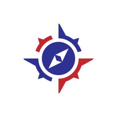 Pusula Logo vektör simge şablonu