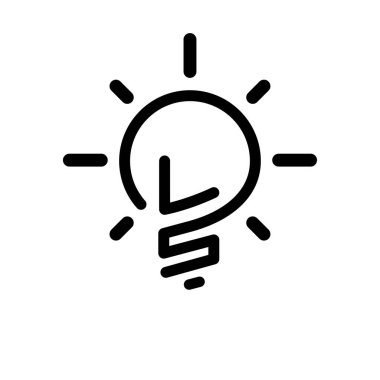 Ls ilk harfi ile yaratıcı ampul Logo vektör öğesi. İlk harf ampul Logo şablonu