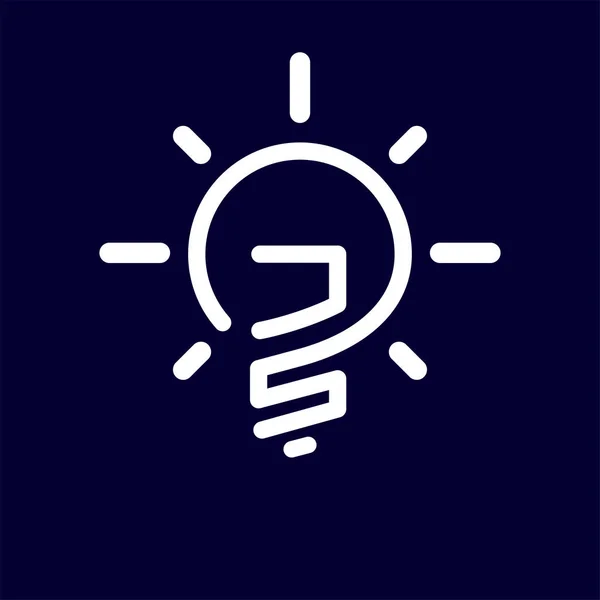 J S yaratıcı ampul Logo vektör öğesi ilk harfi. İlk harf ampul Logo şablonu