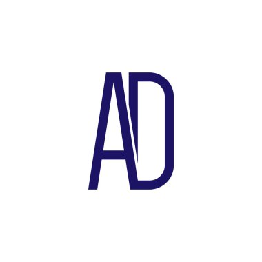 Reklam ilk mektup bağlantılı logo simge vektör