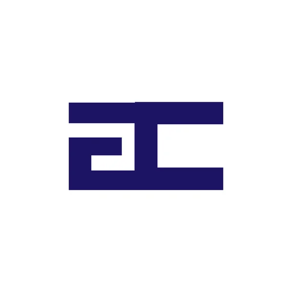 Carta Inicial Minúscula Vinculado Logo Icono Vector — Archivo Imágenes Vectoriales