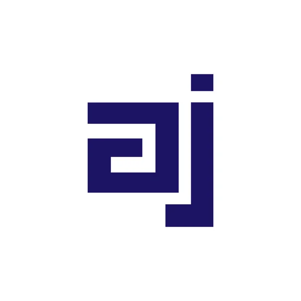 Inisial Letter Lowercase Linked Logo Icon Vector - Stok Vektor