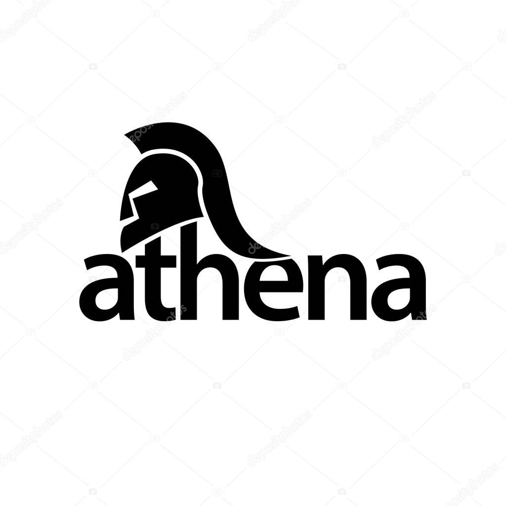 athena logotype, logo vector
