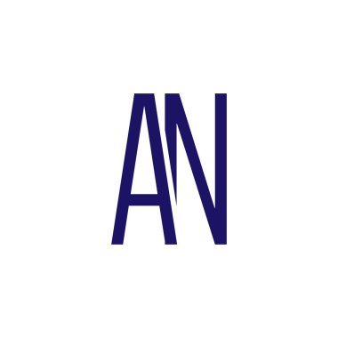 İlk mektup bağlantılı bir logo simge vektör