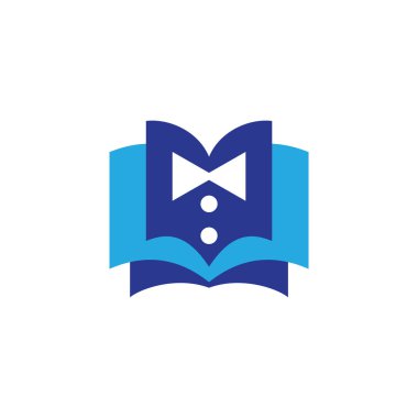 Papyon ile kitap logo simge vektör