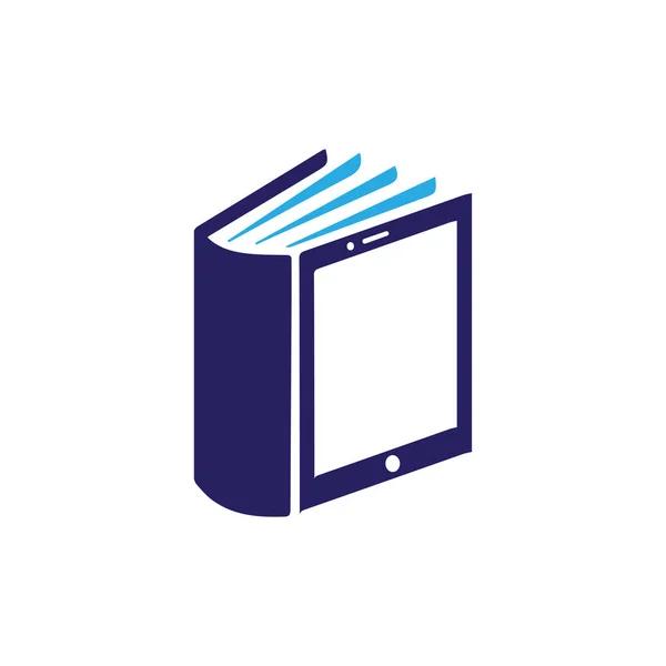 Handy Handy Buch Logo Symbol Vektor — Stockvektor