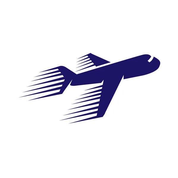 Uçak Hızlı Logo Simge Vektör — Stok Vektör