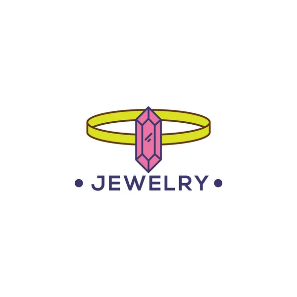 Jewelry Bracelet Logo Icon Vector Template — Stock Vector