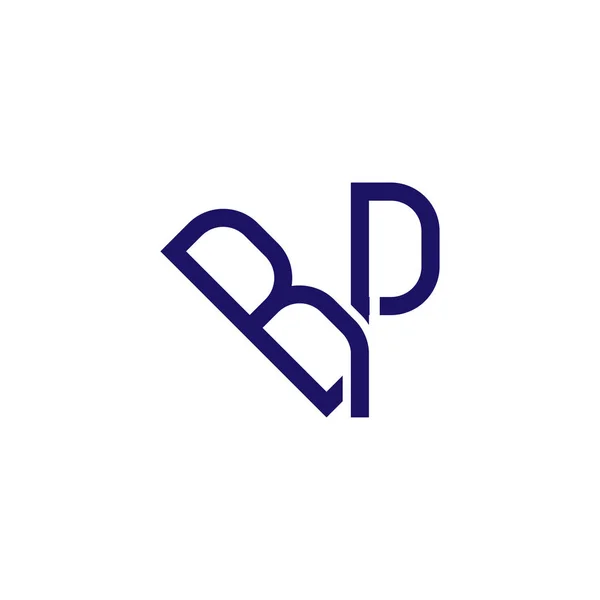Lettre Initiale Vecteur Icône Logo Lié — Image vectorielle