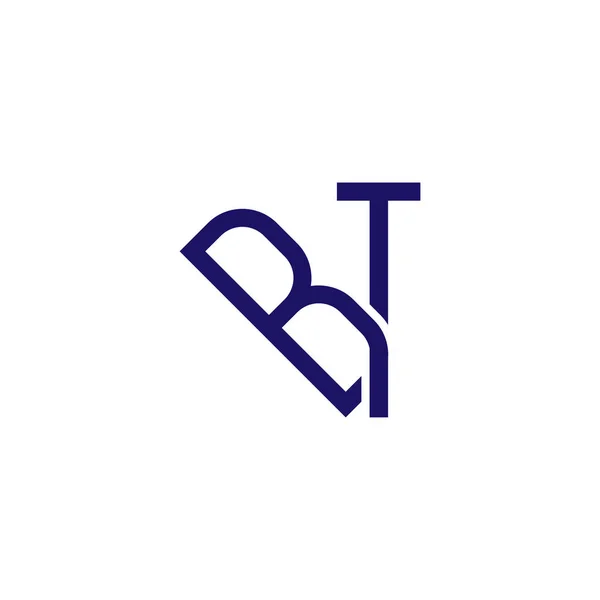 Ilk Mektup Bağlantılı Logo Simge Vektör — Stok Vektör