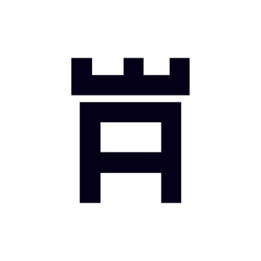 Kale kale ilk logo şablonu vektör