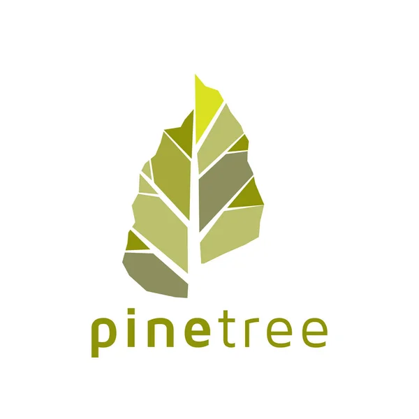 Pine Tree Logo Ikonu Vektorové Šablona — Stockový vektor