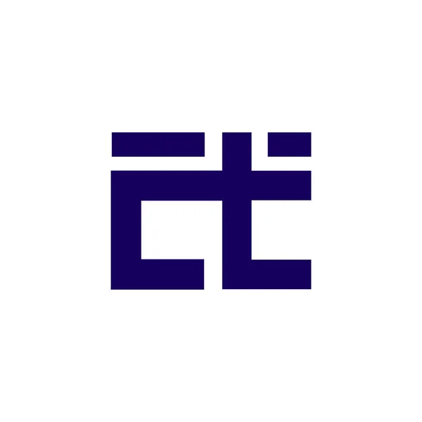 Начальное Письмо Нижнем Регистре Связанный Вектор Значка Логотипа — стоковый вектор