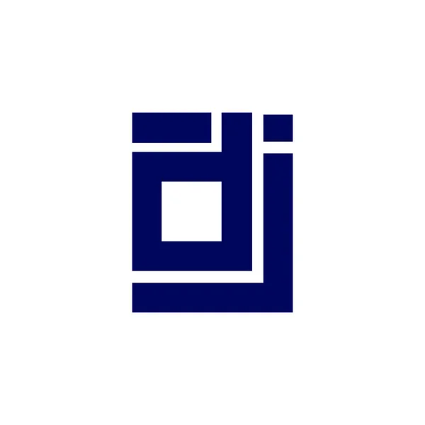 Carta Inicial Minúscula Vetor Ícone Logotipo Vinculado —  Vetores de Stock