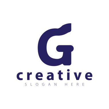 G harfi logo simge vektör
