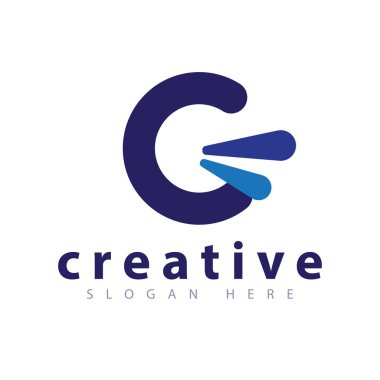 G harfi logo simge vektör