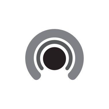 Daire merkezi insanlar logo simge şablonu