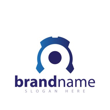 Daire merkezi insanlar logo simge şablonu