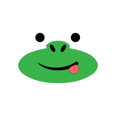 Maymun yüz simge vektör şablonu