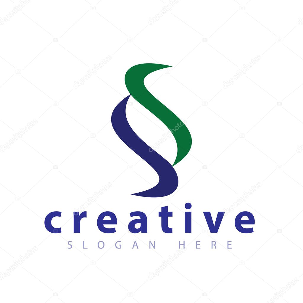 SS Letter Logo icon vector