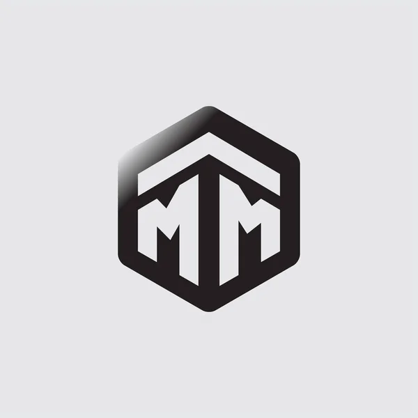 Mm logo imágenes de stock de arte vectorial