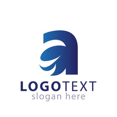 İlk harf logo simge vektör