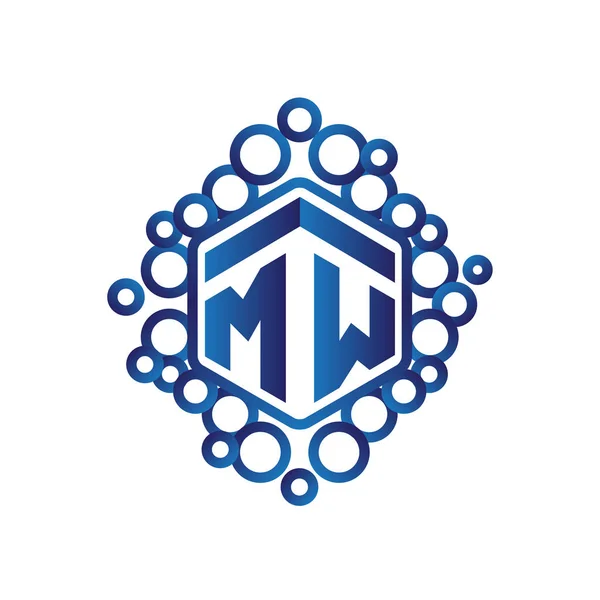 Lettre Initiale Vecteur Logo Hexagonal — Image vectorielle