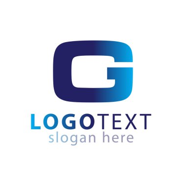 G ilk harf logo vektör