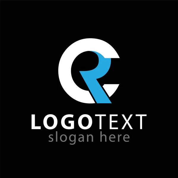 CR ilk mektup Soyut logo vektör