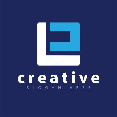 L D ilk harf logo vektör